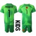 Nederland Remko Pasveer #1 Keeper Hjemmedraktsett Barn VM 2022 Korte ermer (+ Korte bukser)